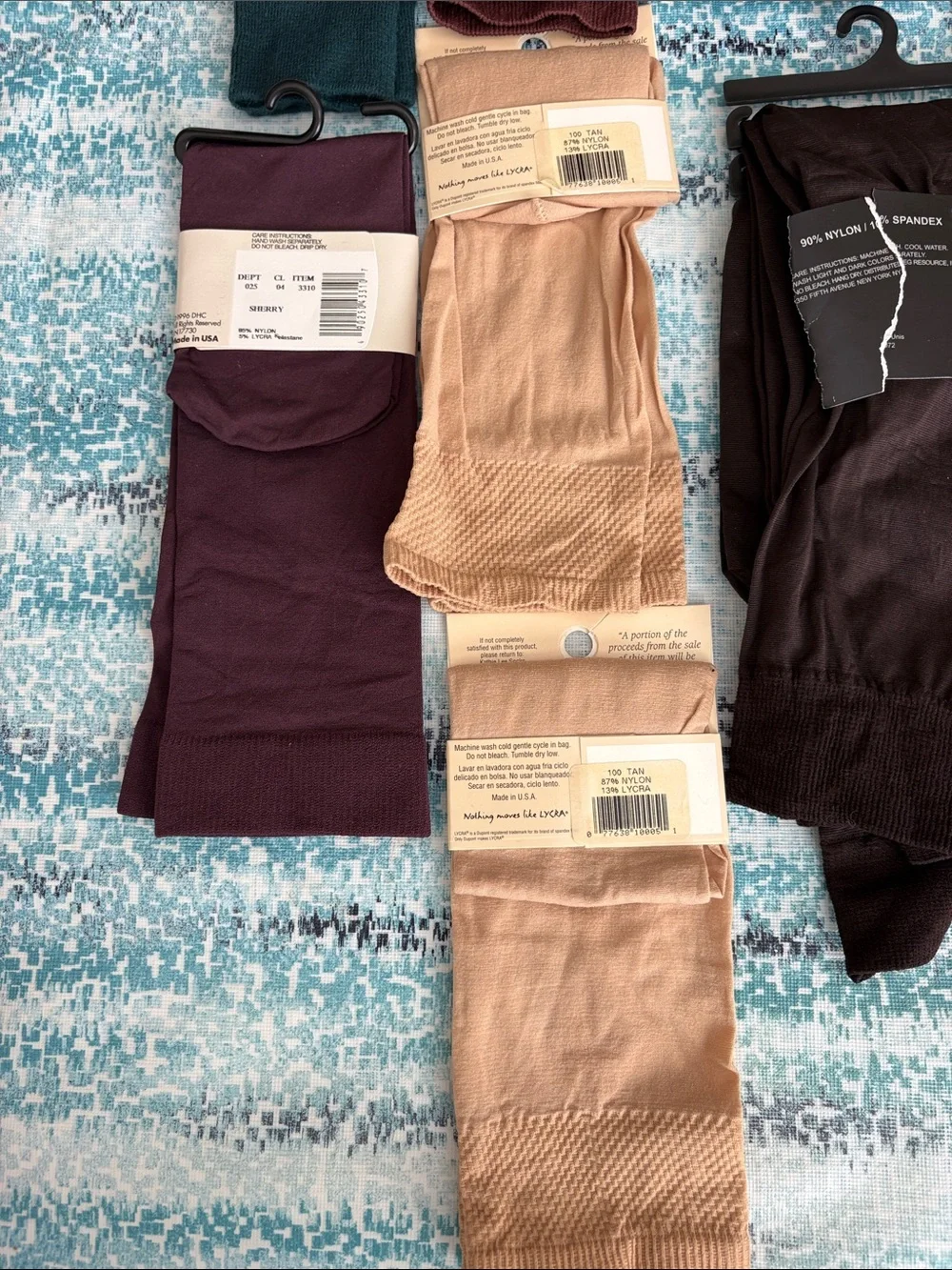 Vintage Deadstock Designer Trouser Socks Knee Highs Lot 13 Pairs NOS